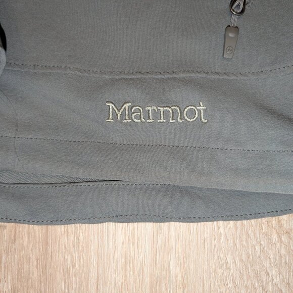 Marmot Tempo Jacket National Geographic Channels SIZE M Cinder Gray Soft Shell - Picture 2 of 4